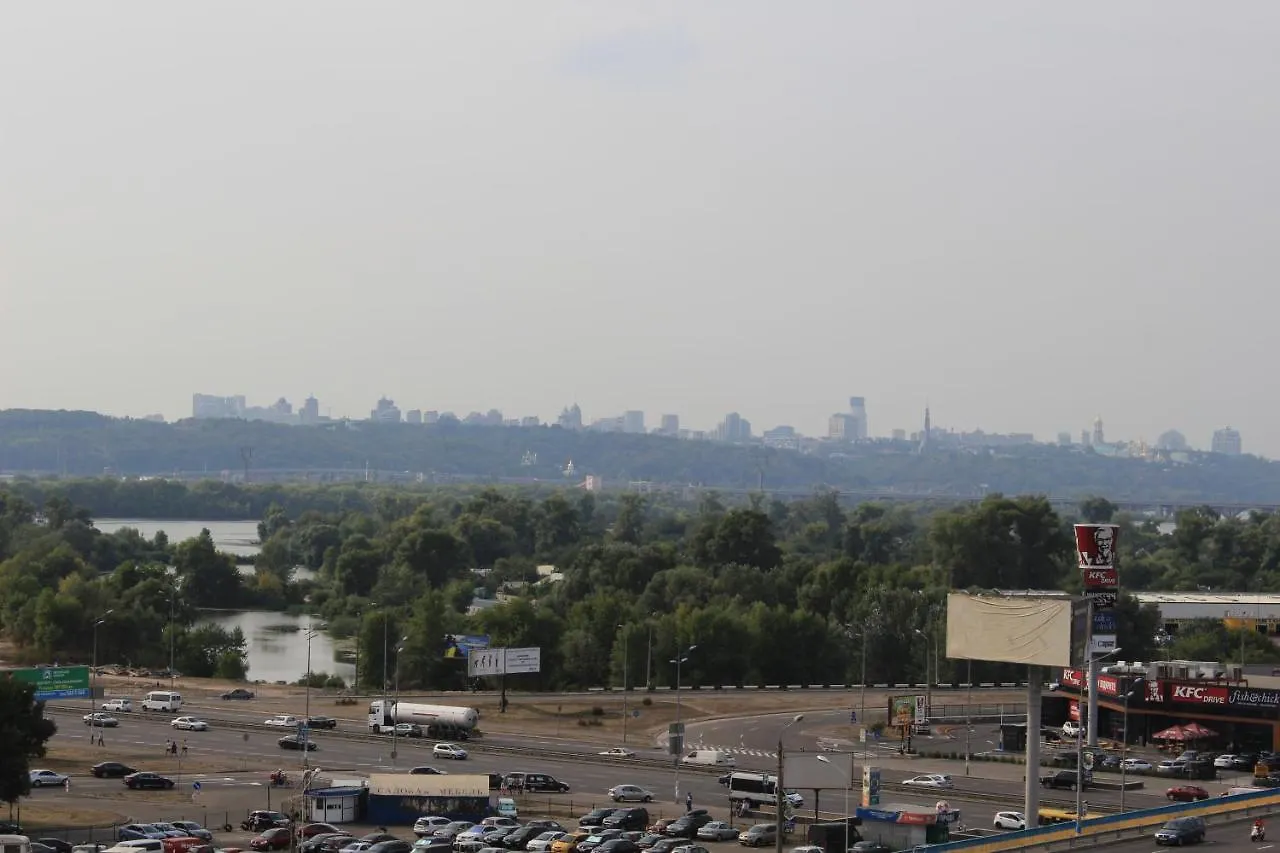 Panoramic View Lux Apartment On Metro Osokorky Kijev Ukrajna